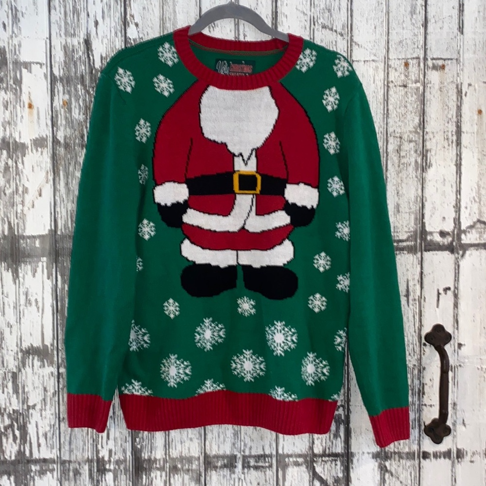 Santa body ugly Christmas sweater